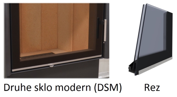 druhe sklo modern